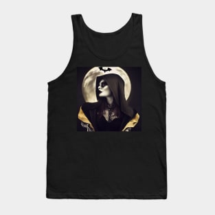 Vampire Lady at Moonlight Tank Top